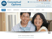 Tablet Screenshot of conceptualoptions.com